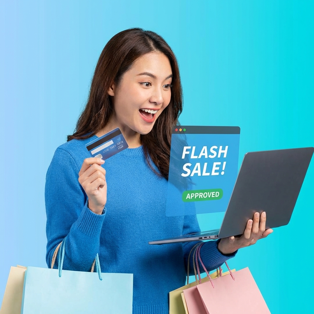 Happy shopper